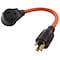 Ac Works Plug Adapter, STW, 6-50R, L6-30P, 6-50P, L6-30P, 1.5 ft., Orange WDL630650-018 - alternate 1